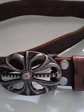 Vintage Bed Stu brown leather belt Size L